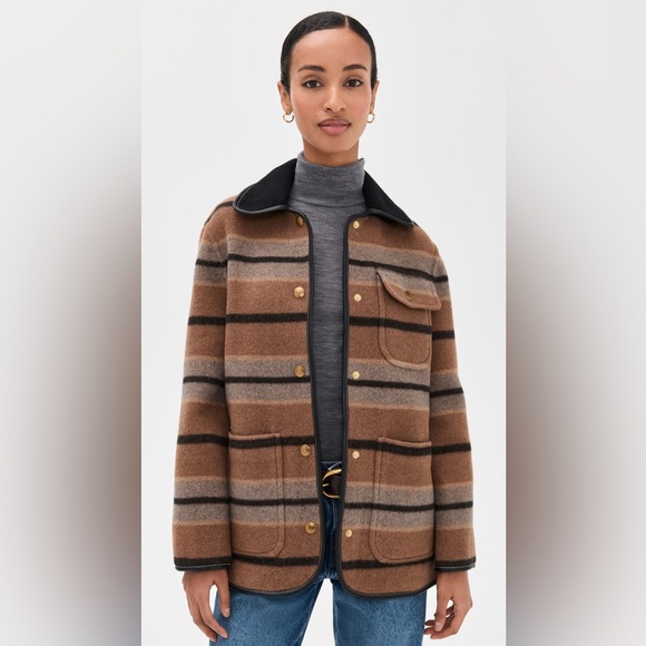 Madewell Jackets & Blazers - Madewell Brown and Black Striped Men's Jacket
